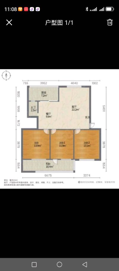 电厂新村宿舍   三居室   黄金一楼   92平  55万