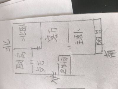 市中心  两居室  双气   黄金三楼   12.8万 带储  