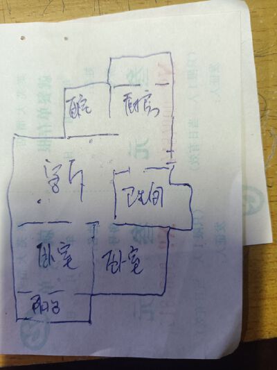 市中心花园书包房   双证双气大产权 三居室   黄金三楼