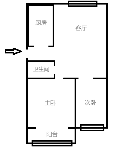 紧邻红石公园，公路局宿舍3楼23.8万，双证双气可贷款送储藏 二手房
