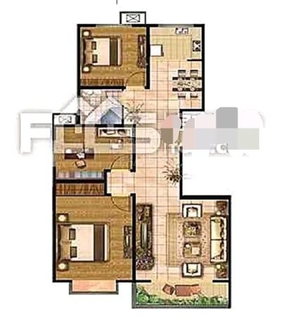 冯家林阳光家园3室123平55万