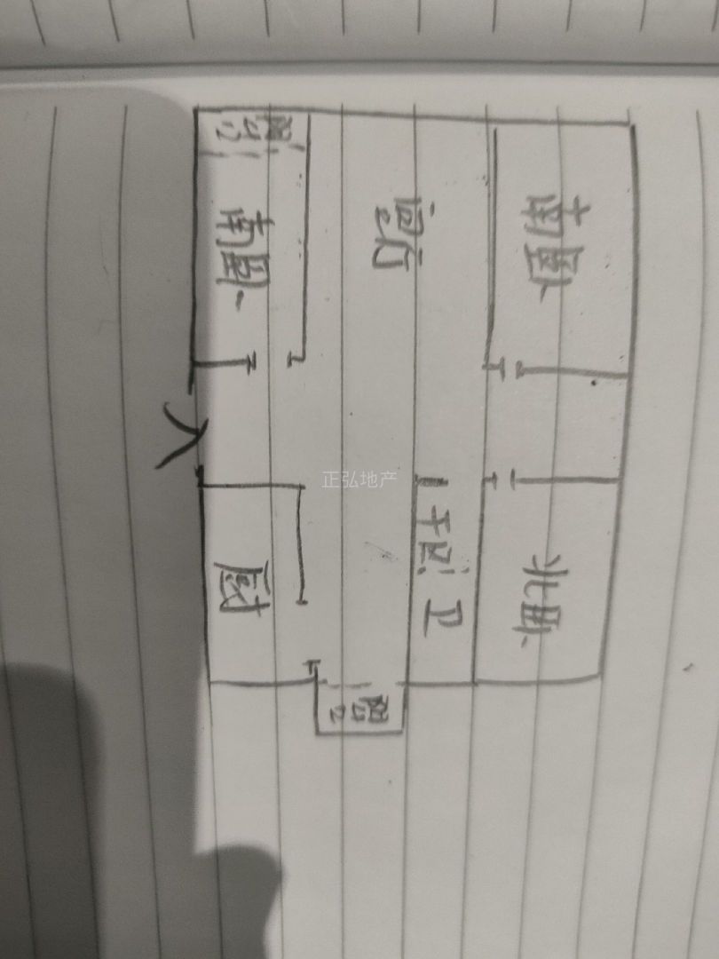 东十字社区3室2厅130平简装双气送储42万急售 二手房