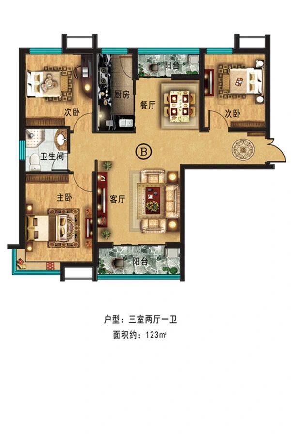 和园南北通透 采光好 7楼 86万 二手房